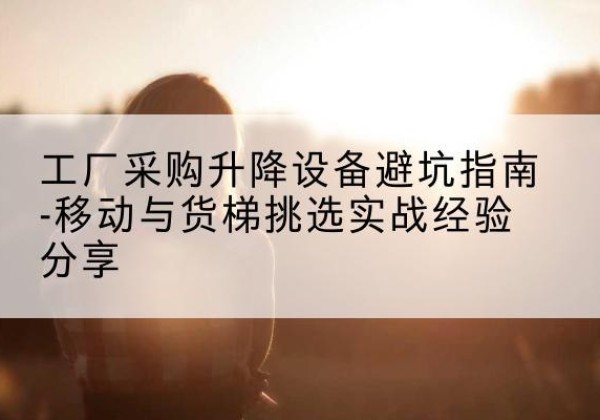 临泉移动式升降机怎么选-工厂采购升降设备避坑指南-移动与货梯挑选实战经验分享
